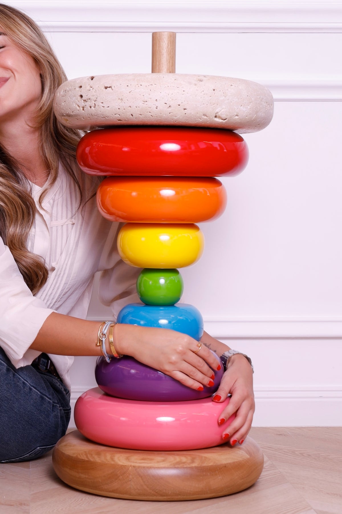 Stack side table
