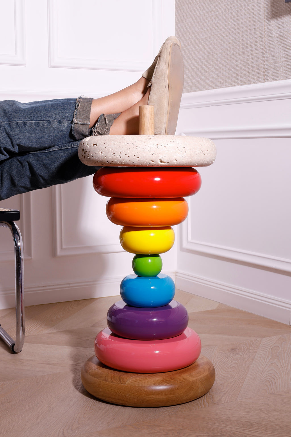 Stack side table