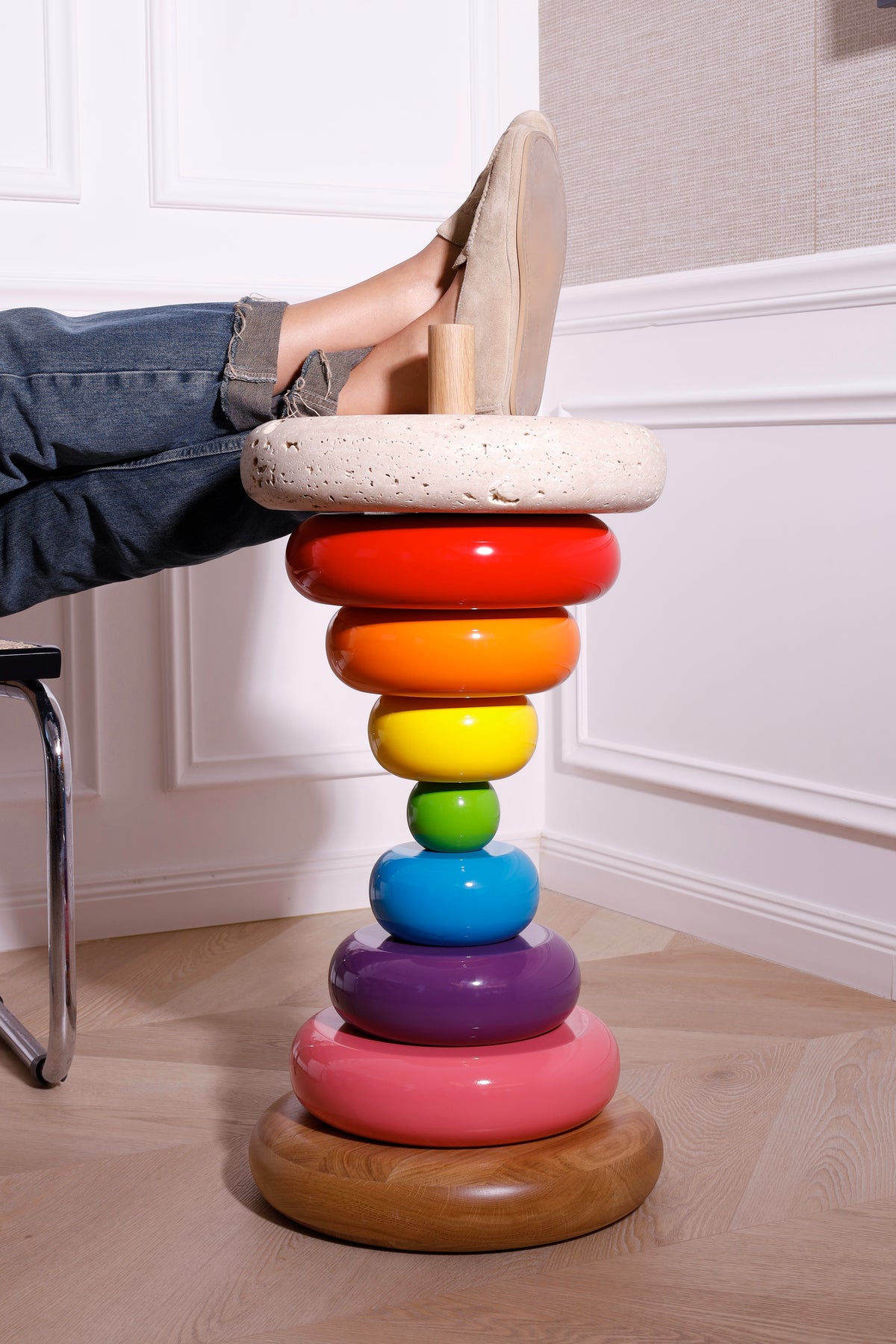 Stack side table
